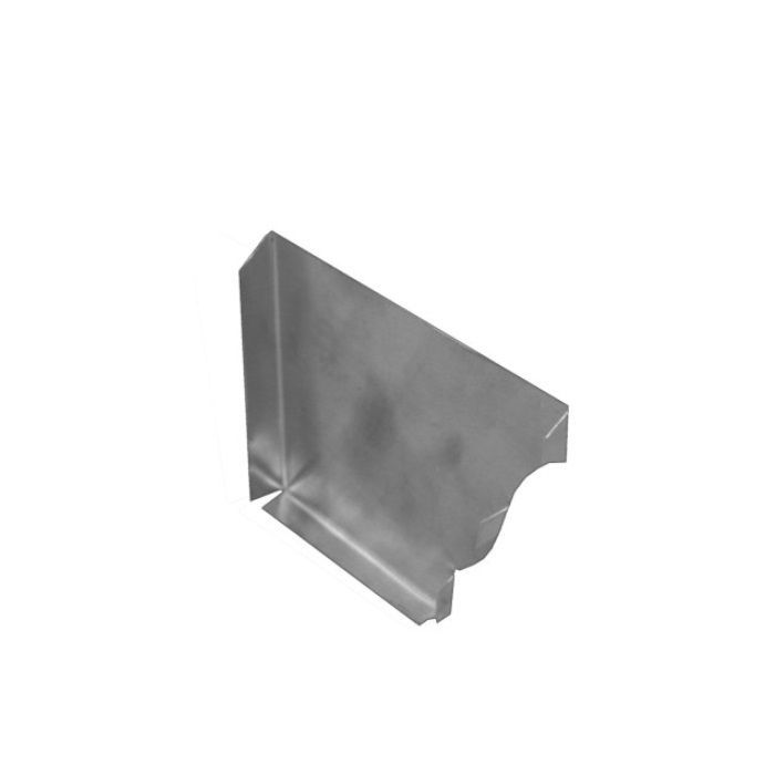 Product image for Metal Gutta Zinc 127mm Ogee Gutter Left Hand Stop End
