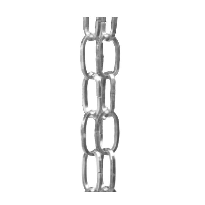 Product image for Metal Gutta Zinc Downpipe Solid Square Rainchain - 2.5m