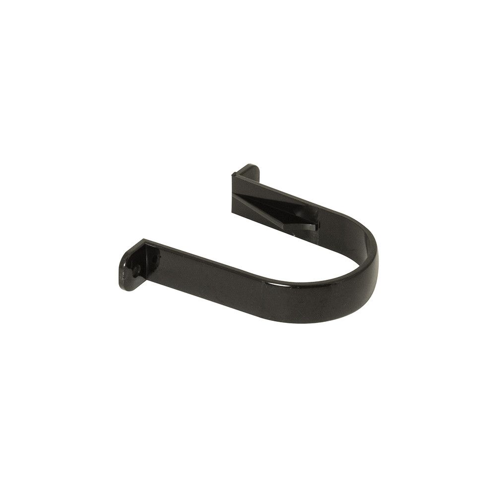 Image of FloPlast Plastic Guttering 68mm Black Round Downpipe Clip
