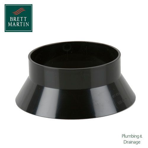 Product image for Cascade Cast Iron Style 110mm Plastic Weathering Collar (Black)