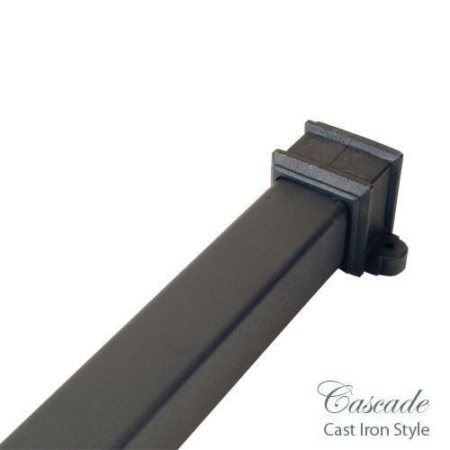 Product image for Cascade Cast Iron Style 65mm x 2.5m Socketed Pipe With Lugs - Black