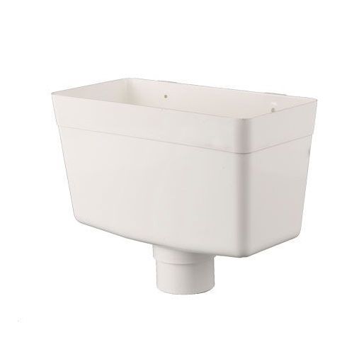 Product image for Brett Martin Plastic Guttering Universal Downpipe Hopper Head - White