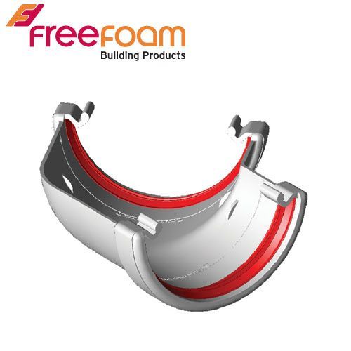 Product image for Freeflow 135 Degree Half Round Style Plastic Guttering Angle - White
