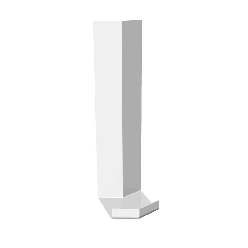 Product image for uPVC Fascia Board Internal Corner (Square Edged) 135dg - 300mm White