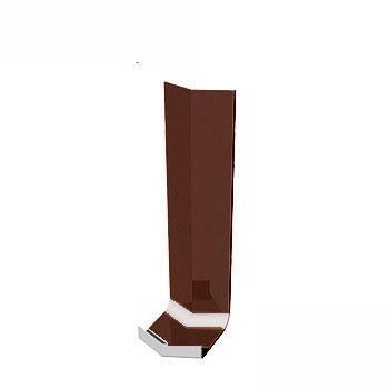 Product image for uPVC Fascia Board Internal Corner (Square Edged) 135d - 300mm Brown