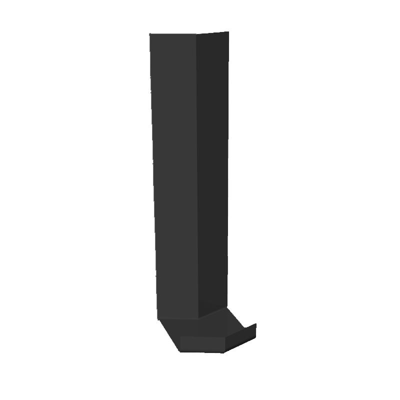 Product image for uPVC Fascia Board Internal Corner (Square Edged) 135d - 300mm Black
