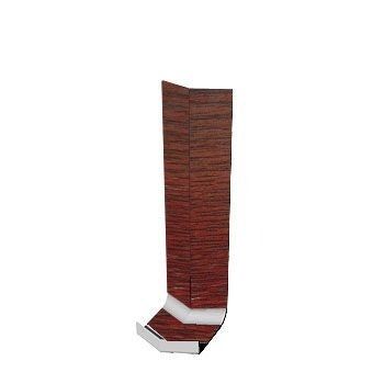 Product image for uPVC Fascia Board Internal Corner (Square Edged) 135d - 300mm Rosewood