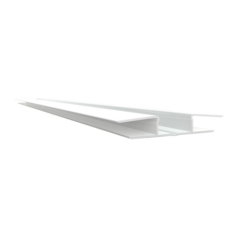 Product image for uPVC 'H' Flexible Trim (Soffit Board Joint Trim) 5m - White