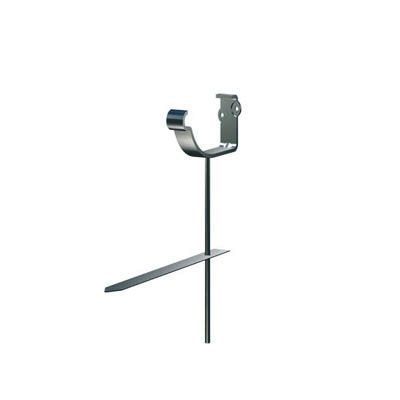 Image of Lindab 100mm Half Round Steel Rise & Fall Bracket - Black