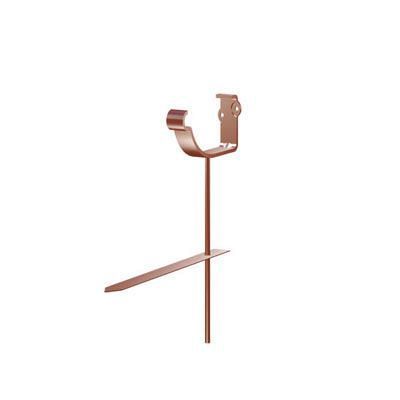 Product image for Lindab 100mm Half Round Steel Rise & Fall Bracket - Dark Red