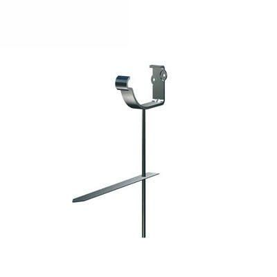 Image of Lindab 125mm Half Round Steel Rise & Fall Bracket - Black
