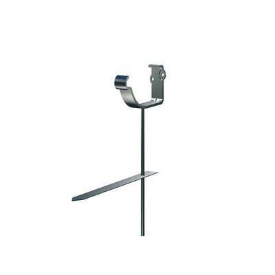 Image of Lindab 150mm Half Round Steel Rise & Fall Bracket - Black