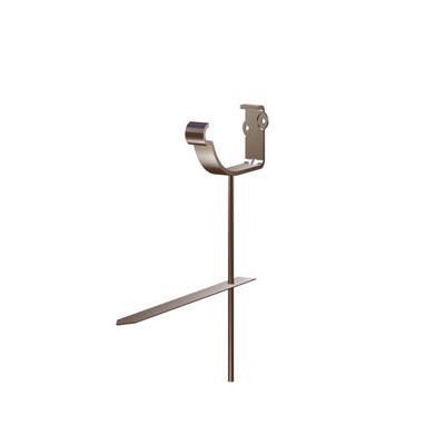 Image of Lindab 150mm Half Round Steel Rise & Fall Bracket - Brown