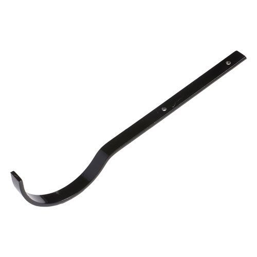 Product image for Cast Iron Half Round Top Fixing Rafter Bracket - 100mm Black Finish