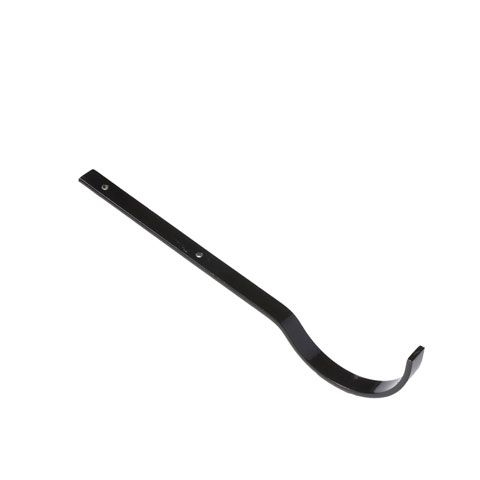 Product image for Cast Iron Half Round Top Fixing Rafter Bracket - 100mm Black Finish