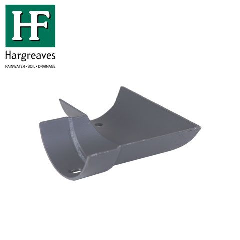Product image for Cast Iron Half Round Guttering 90Dg Left Hand Angle - 100mm Primed
