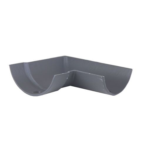 Product image for Cast Iron Half Round Guttering 90Dg Right Hand Angle - 150mm Primed