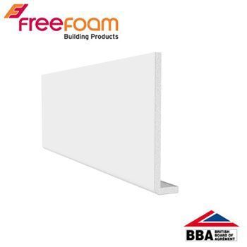 Product image for uPVC 400mm Fascia Board (10mm Cappit Square Edged) 2.5m - White