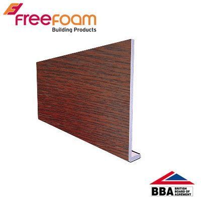 Product image for uPVC 400mm Fascia Board (10mm Cappit Square Edged) 2.5m - Rosewood