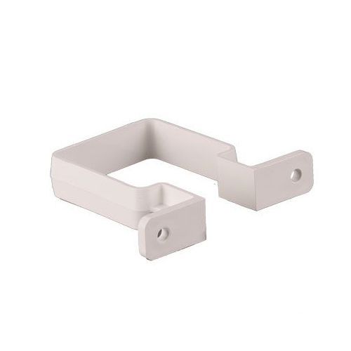 Image of Brett Martin Plastic Guttering Square Downpipe Bracket 65mm - White