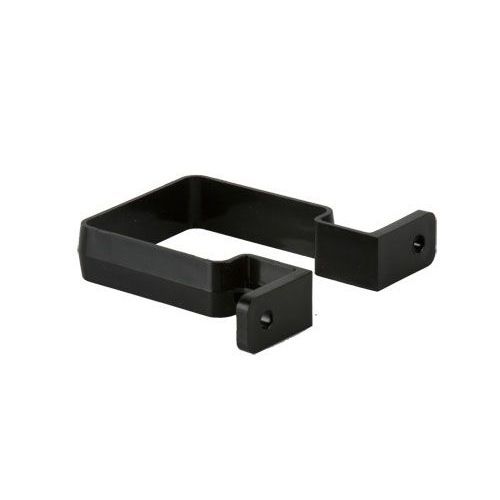 Image of Brett Martin Plastic Guttering Square Downpipe Bracket 65mm - Black
