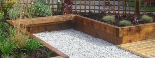Product image for New Treated Softwood Sleeper Brown 200 x 100 x 2400mm