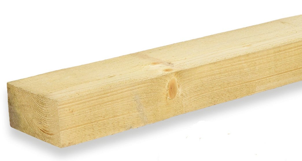 Product image for 2.4m Treated Softwood Sleeper Green 150mm x 250mm