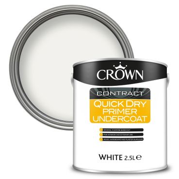 Product image for Crown Contract Quick Drying Undercoat White 2.5L