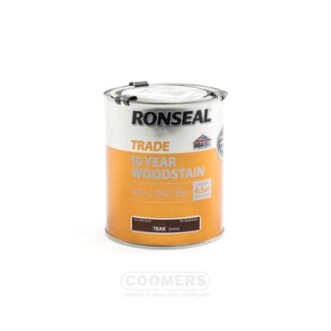 Product image for Ronseal 10 Year Woodstain Teak 750ml