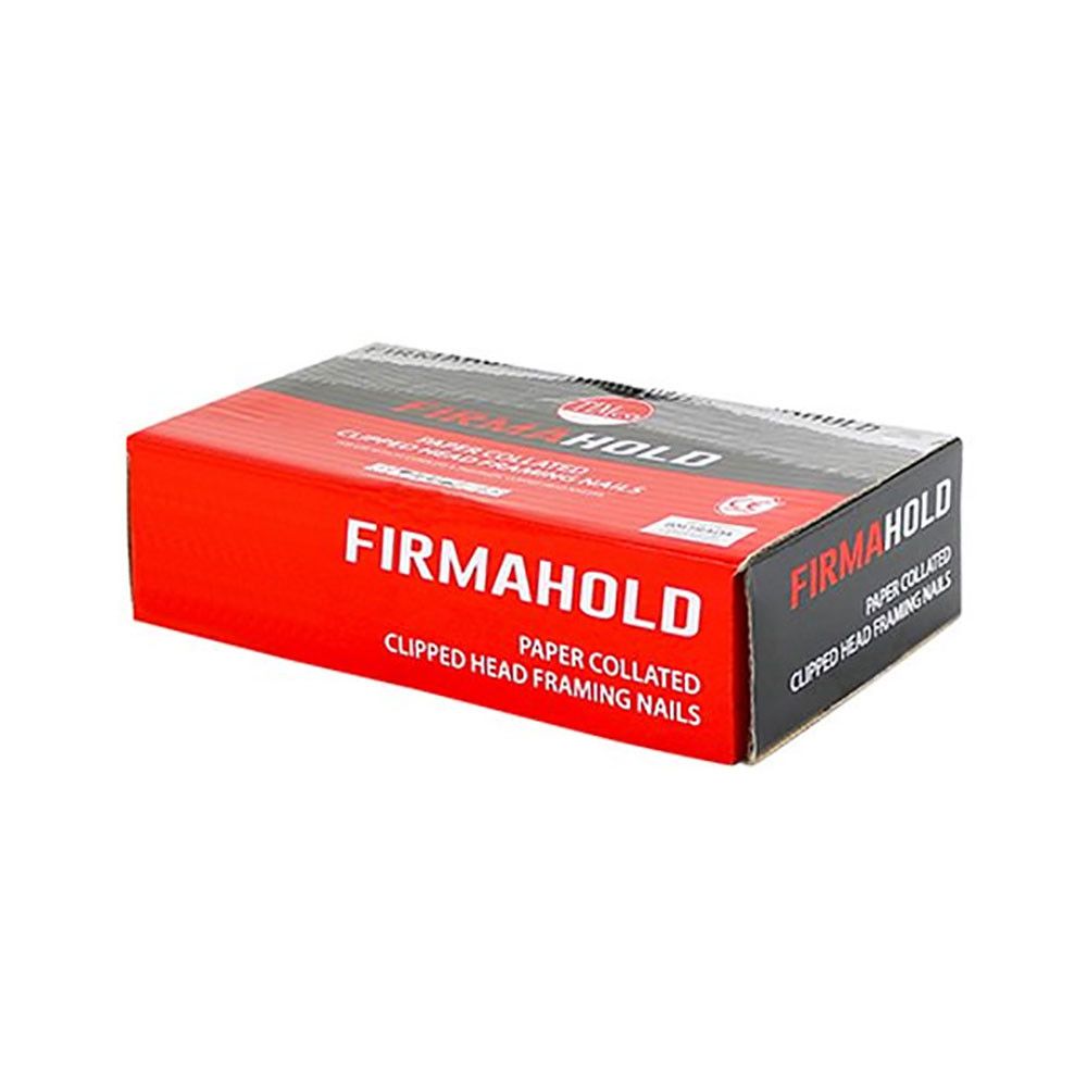 Product image for FirmaHold Collated A2 Stainless Steel Clipped Head Ring Shank Nails Retail Pack of 1100 - 2.8mm x 50mm