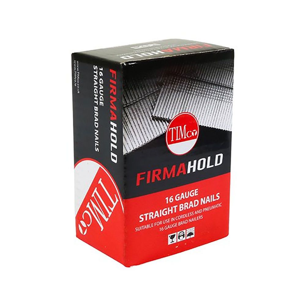 Product image for FirmaHold Collated A2 Stainless Steel 16 Gauge Straight Brad Nails Pack of 2000 - 64mm
