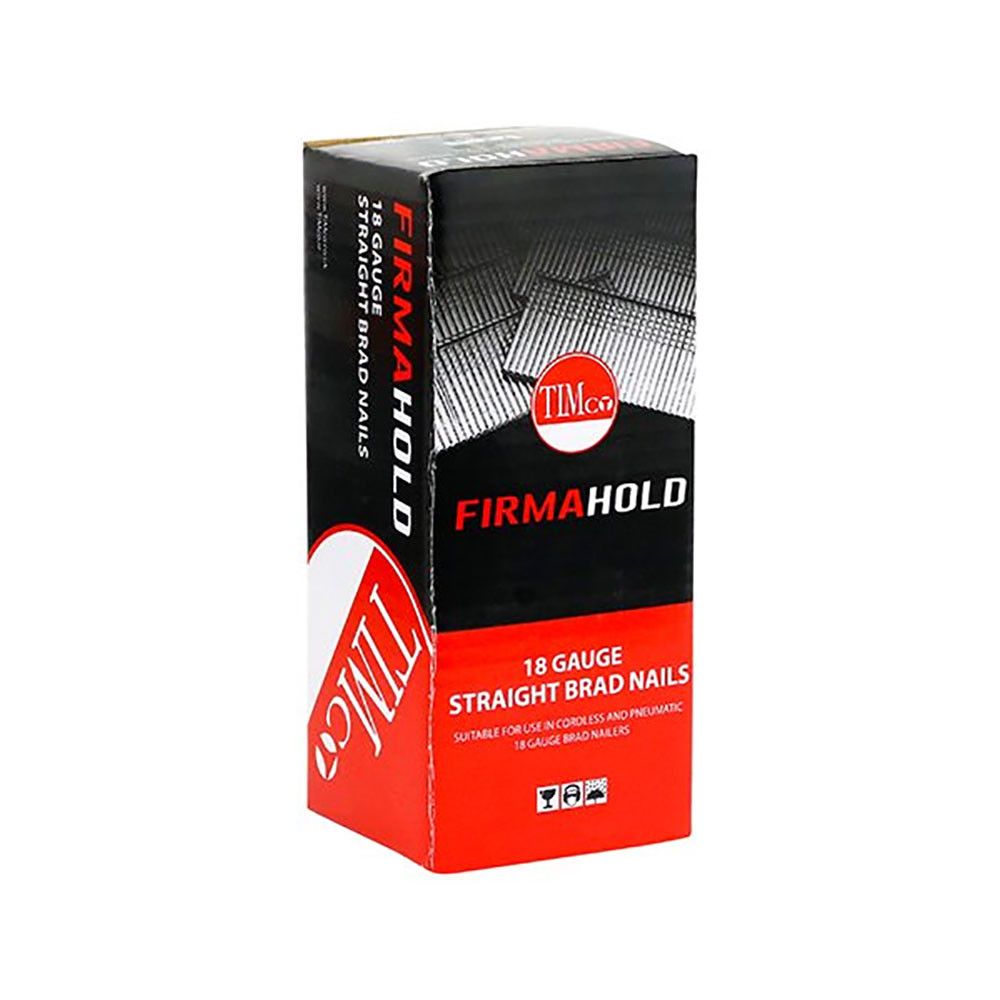Product image for FirmaHold Collated A2 Stainless Steel 18 Gauge Straight Brad Nails Pack of 5000 - 19mm