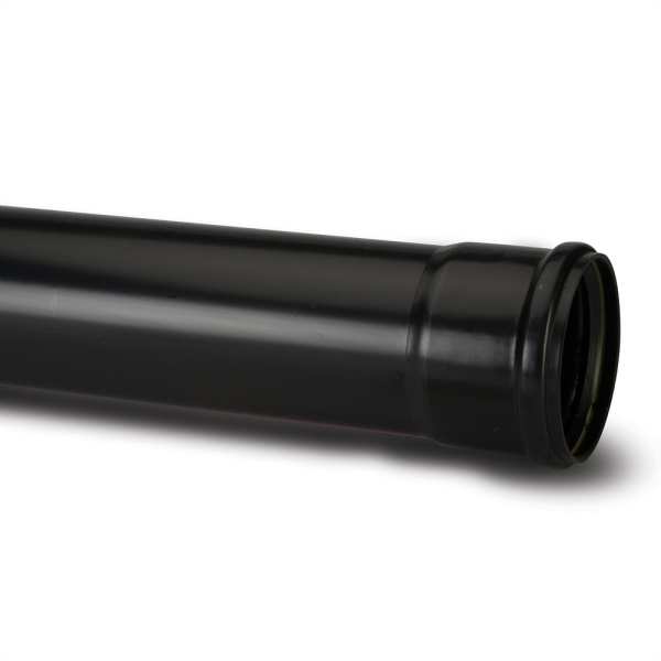 Product image for Ring Seal Soil Pipe 3m Black 110mm