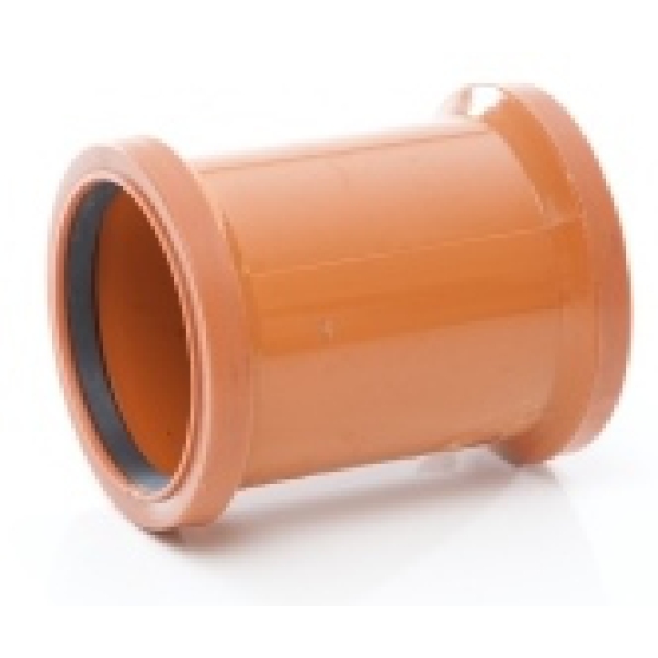 Product image for Polypipe PVC Double Socket Coupler UG601 160mm