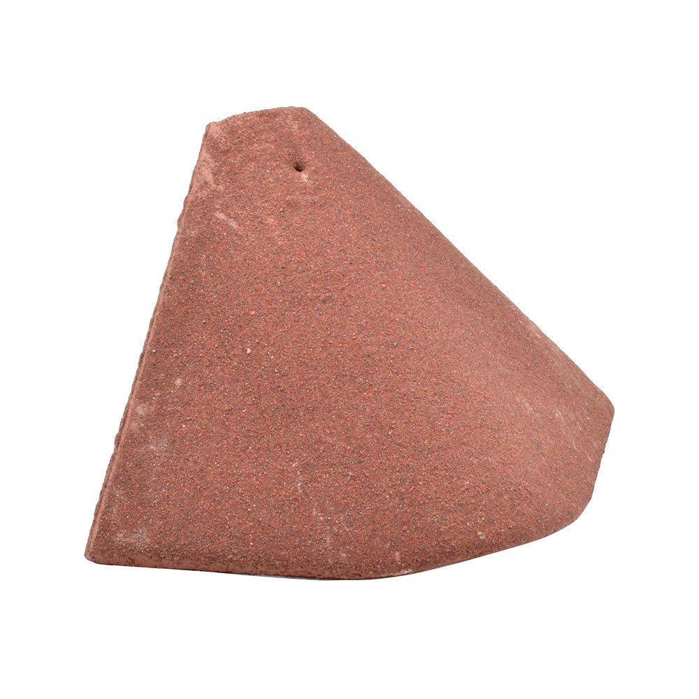 Product image for Sandtoft Concrete Plain Tile Bonnet Hip - Mottled Red