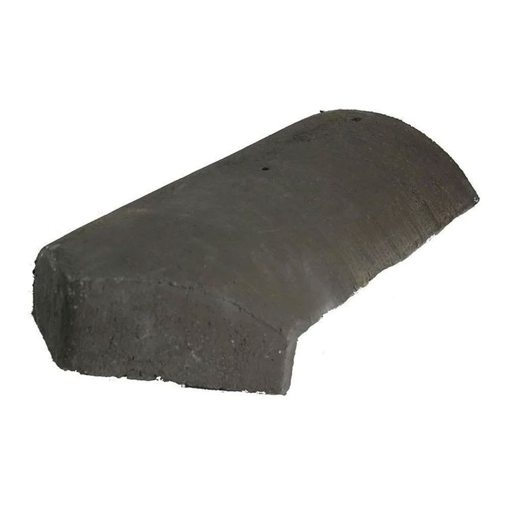 Product image for Redland Plain Tile Third Round Block End Hip - Slate Grey