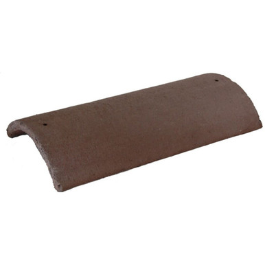 Product image for Redland Plain Tile Third Round Block End Hip - Tudor Brown