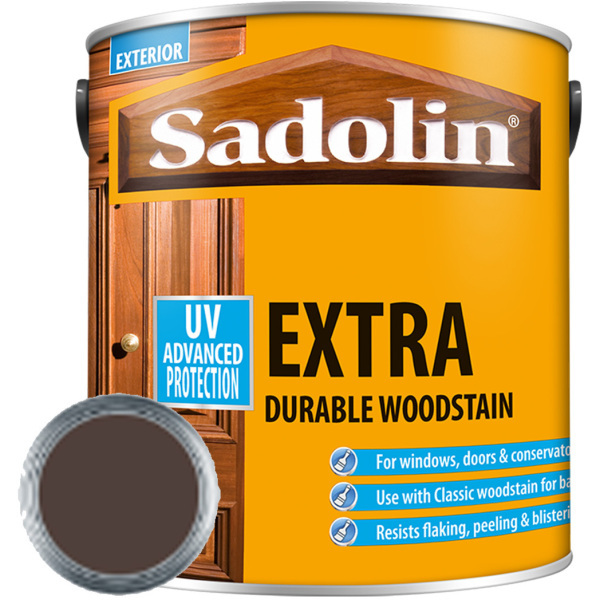 Product image for Sadolin Extra Durable Woodstain 2.5l - Rosewood