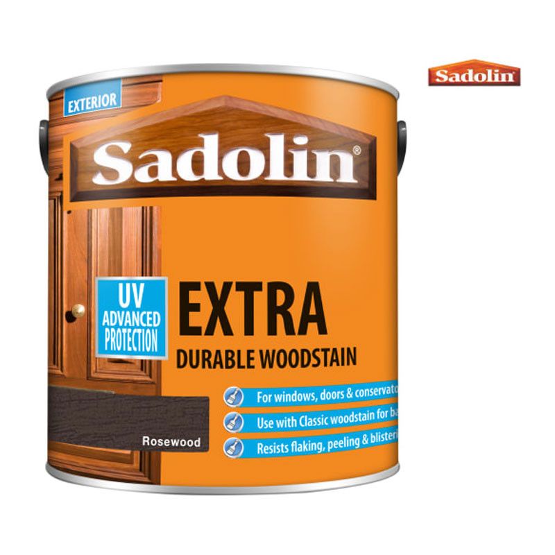 Product image for Sadolin Extra Durable Woodstain 2.5l - Rosewood