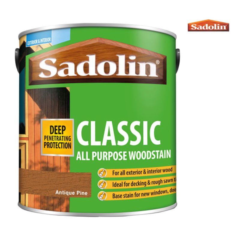Product image for Sadolin Classic All Purpose Woodstain 2.5l ? Antique Pine