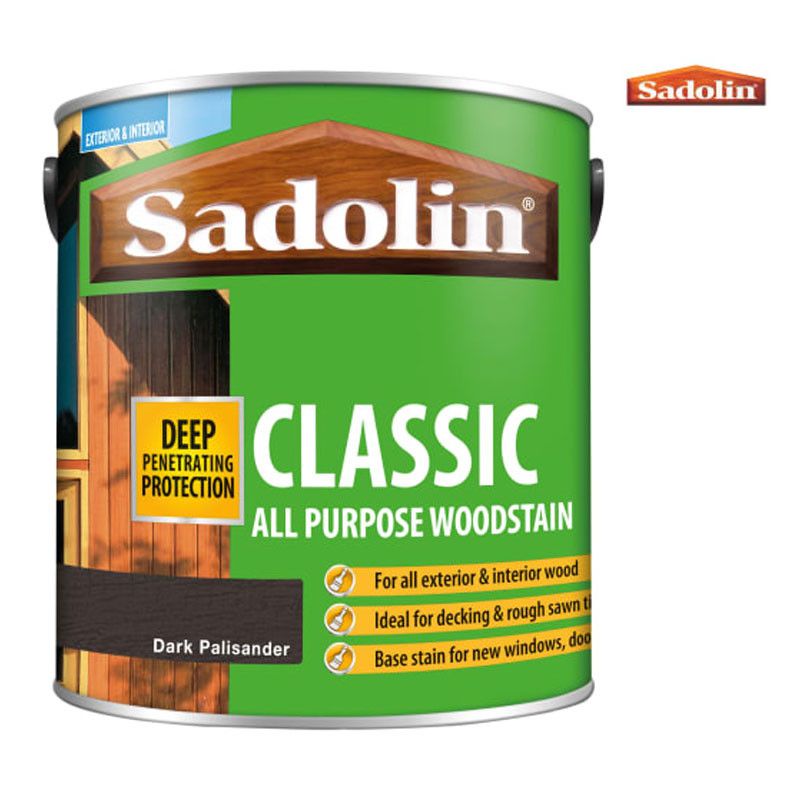 Image of Sadolin Classic All Purpose Woodstain 2.5l - Dark Palisander