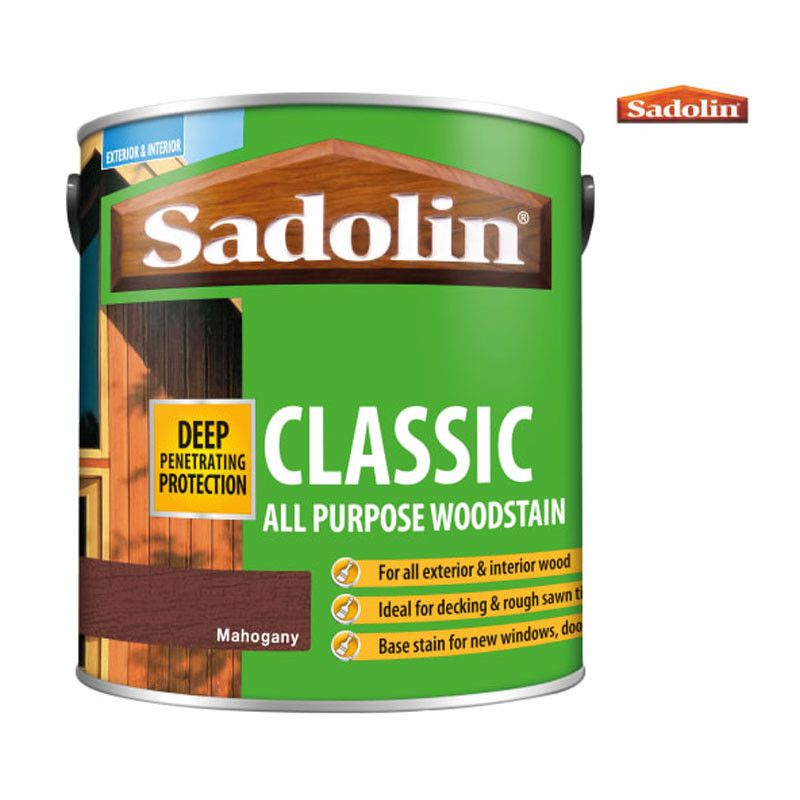 Product image for Sadolin Classic All Purpose Woodstain 2.5l - Mahogany