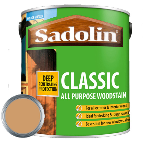 Product image for Sadolin Classic All Purpose Woodstain 2.5l - Natural