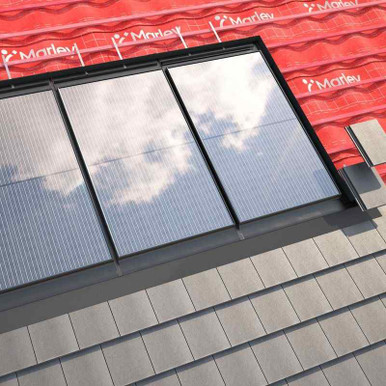 Product image for Marley Solar Roof Tile Landscape Roofing Kit - Centre