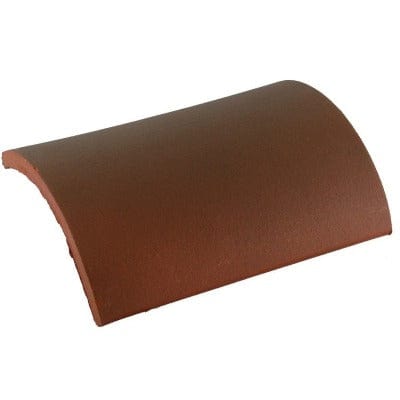Product image for Redland Clay Third Round Hip without Nail Holes - Burnt Blend