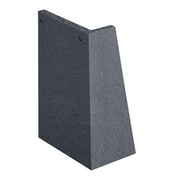 Image of Marley Concrete Plain Roof Tile 90° External Angle Right Hand - Anthracite