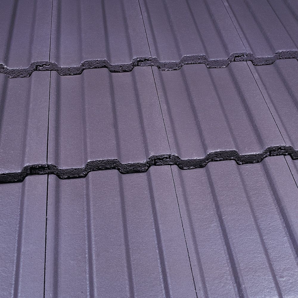 Product image for Marley Ludlow Major Interlocking Concrete Roof Tile Smooth Grey - Pallet of 216