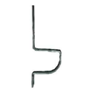 Product image for Samac Fixings Galvanised Steel Ogee Snowguard Brackets - 150mm