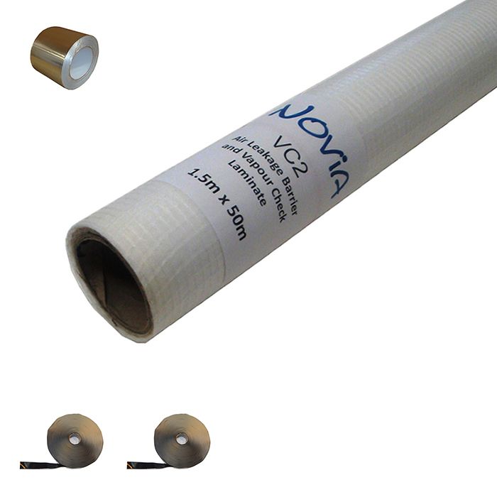 Image of Novia VC2 Air & Vapour Control Layer Kit - 75m2