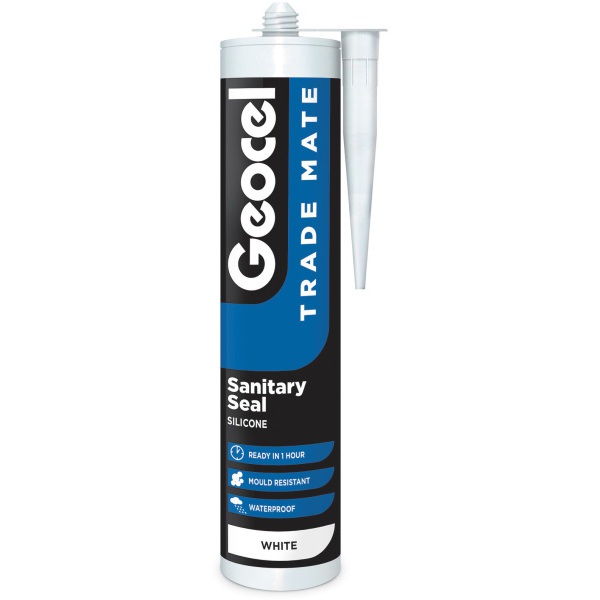 Product image for Geocel Trade Mate Sanitary Sealant White 310ml